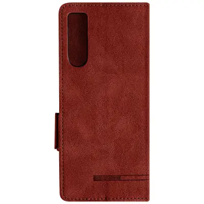 Ovitek denarnica za Sony Xperia 10 V, kolekcija Precious - bordo