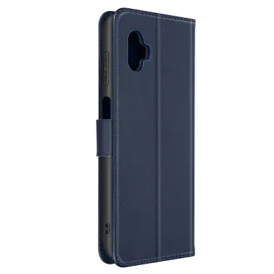 Etui, denarnica in stojalo iz pravega usnja Samsung Xcover 6 Pro - polnocno modra