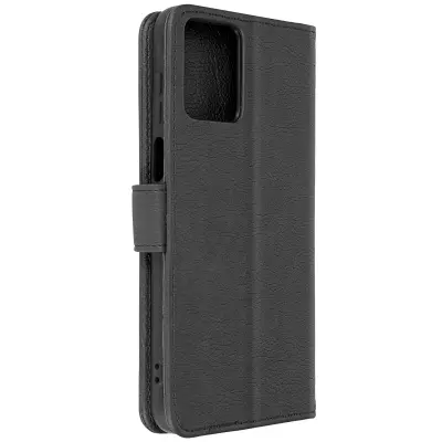 Ovitek za denarnico Motorola Moto G13, G23 in G53 serije Chesterfield - crn