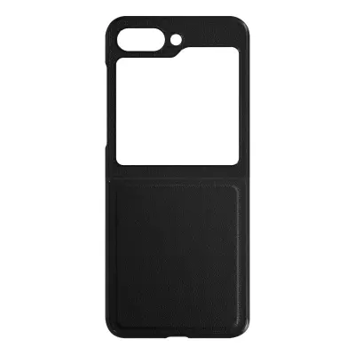 Teksturirana torbica iz umetnega usnja za Samsung Galaxy Z Flip 5 - crna