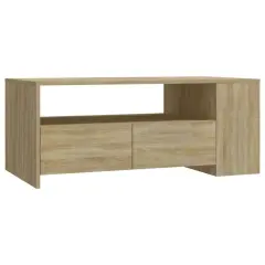 vidaXL Klubska mizica sonoma hrast 102x55x42 cm inženirski les