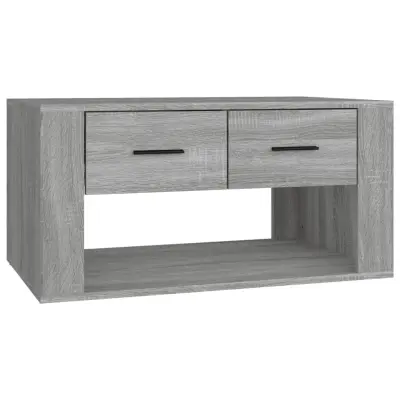 vidaXL Klubska mizica siva sonoma 80x50x40 cm inženirski les