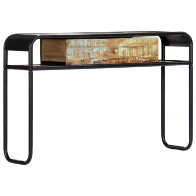vidaXL Konzolna mizica 118x30x75 cm trden predelan les