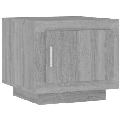 vidaXL Klubska mizica siva sonoma 51x50x45 cm konstruiran les
