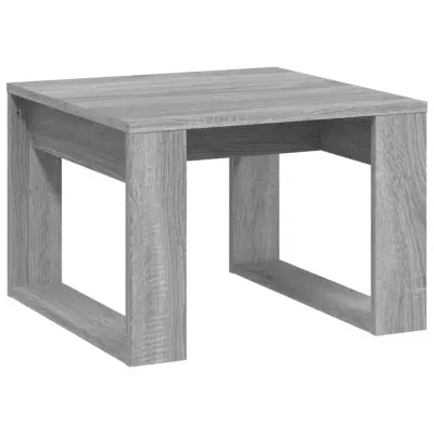 vidaXL Stranska mizica siva sonoma 50x50x35 cm inženirski les