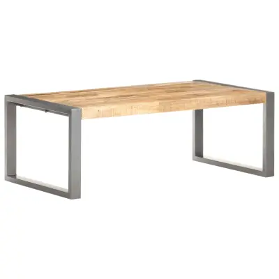 vidaXL Klubska mizica 110x60x40 cm robusten mangov les