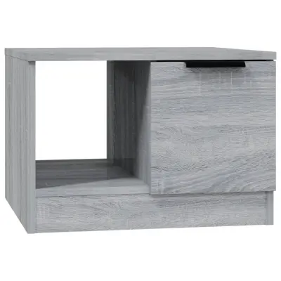 vidaXL Klubska mizica siva sonoma 50x50x36 cm konstruiran les