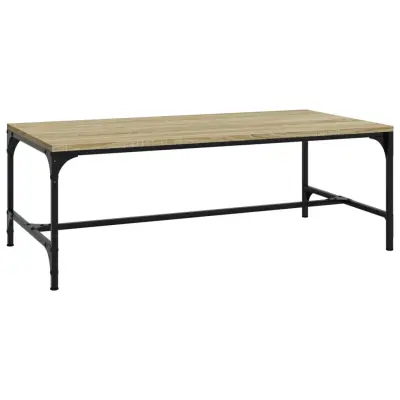 vidaXL Klubska mizica sonoma hrast 100x50x35 cm inženirski les