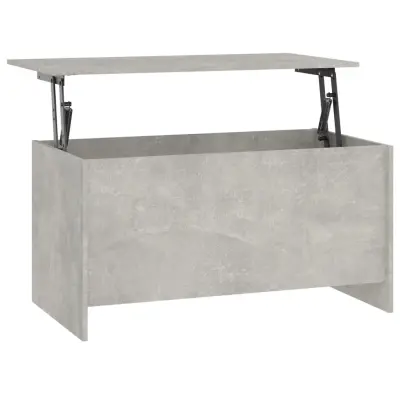 vidaXL Klubska mizica betonsko siva 102x55,5x52,5 cm konstruiran les