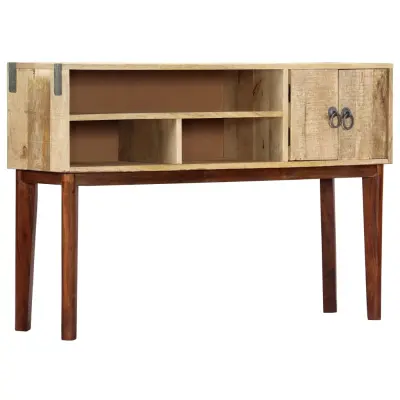 vidaXL Konzolna mizica 115x30x76 cm trden robusten mangov les