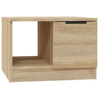 vidaXL Klubska mizica sonoma hrast 50x50x36 cm konstruiran les