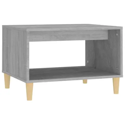 vidaXL Klubska mizica siva sonoma 60x50x40 cm konstruiran les