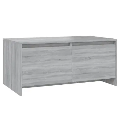 vidaXL Klubska mizica siva sonoma 90x50x41,5 cm iverna plošča