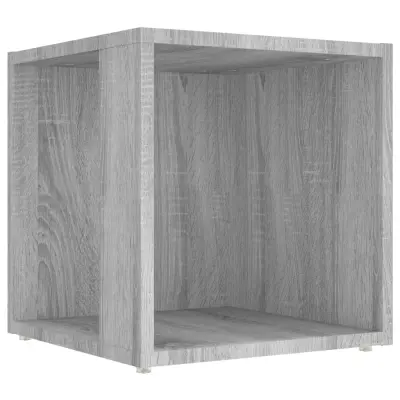 vidaXL Stranska mizica siva sonoma 33x33x34,5 cm konstruiran les