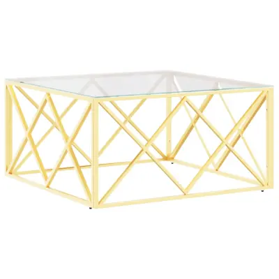 vidaXL Klubska mizica 80x80x40 cm nerjaveče jeklo in steklo