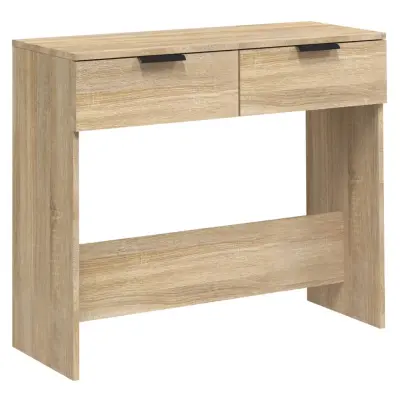 vidaXL Konzolna mizica sonoma hrast 90x36x75 cm konstruiran les