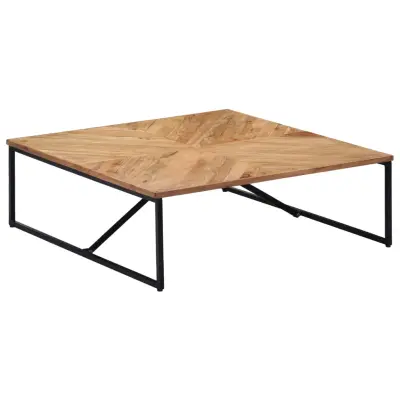 vidaXL Klubska mizica 110x110x36 cm trden akacijev les