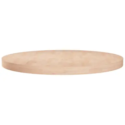 vidaXL Okrogla mizna plošča Ø60x4 cm neobdelana trdna hrastovina