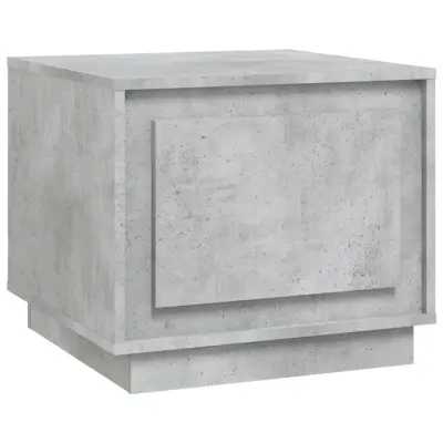 vidaXL Klubska mizica betonsko siva 51x50x44 cm inženirski les
