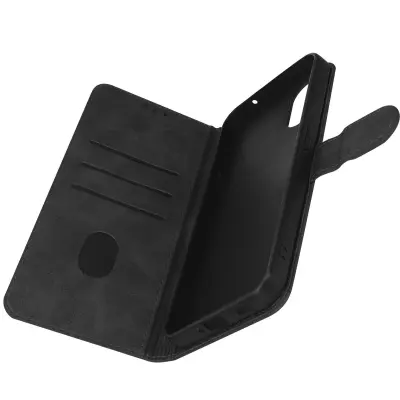 Nothing Phone 1 etui, denarnica in stojalo, žepi za kartice in racune, zapestni trak - crn