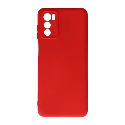 Ovitek za Motorola Moto G42, poltrden silikon z mehkim zakljuckom - rdec