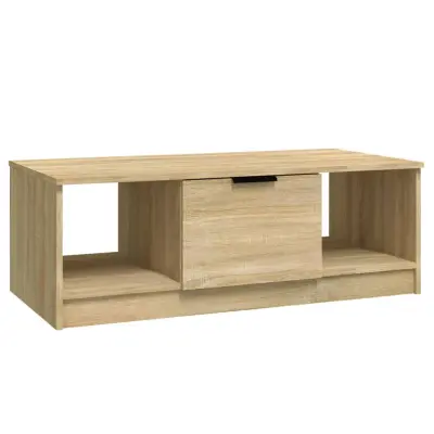 vidaXL Klubska mizica sonoma hrast 102x50x36 cm inženirski les