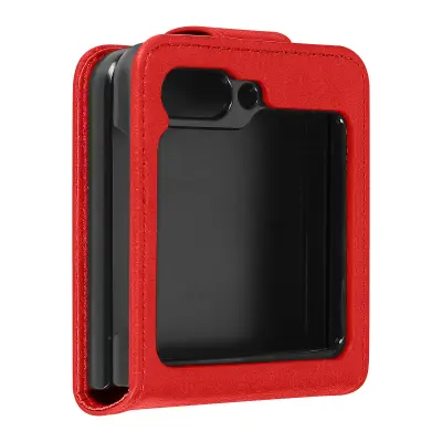 Preklopna torbica serije Chesterfield za Samsung Galaxy Z Flip 5 - rdeca