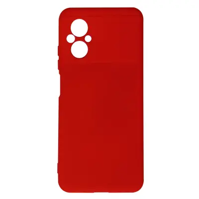 Ovitek za Xiaomi Poco M5, poltrdi silikon z mehkim zakljuckom - rdec