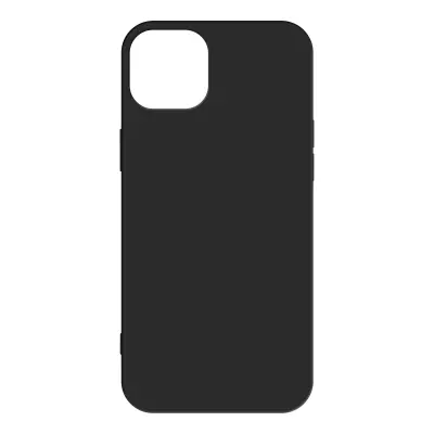 Izjemno tanek prilagodljiv gel silikonski ovitek za iPhone 14 Plus - crn
