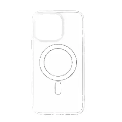 MagSafe iPhone 14 Pro Max Hybrid Shockproof etui - prozoren