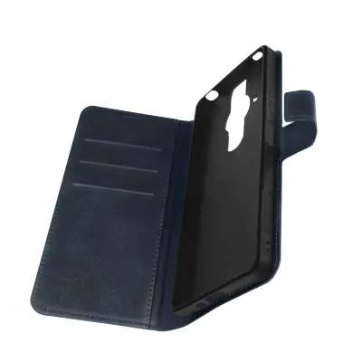Sony Xperia Pro 1 Flip Wallet video stojalo, magnetni jezicek - polnocno modra