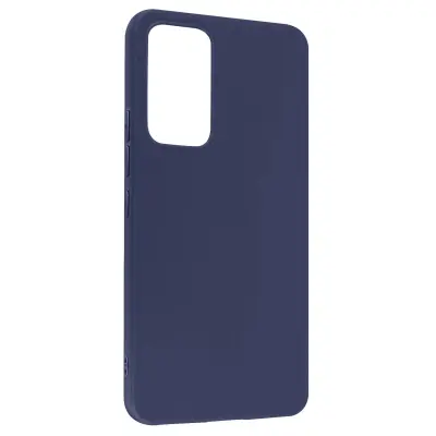 Ovitek Xiaomi 12 Lite iz mehkega silikonskega gela, mat zakljucek proti prstnim odtisom - temno moder