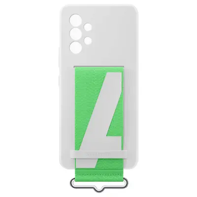 Originalni ovitek za Galaxy A53 5G, mehak silikon z vrvico - bel