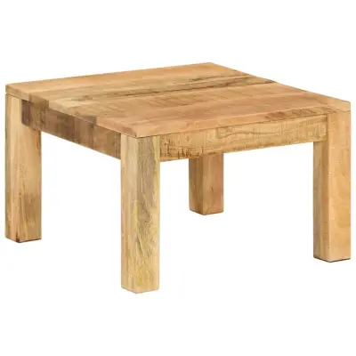 vidaXL Klubska mizica 55x55x35 cm trden mangov les