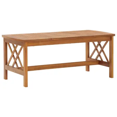 vidaXL Klubska mizica 102x50x43 cm trden akacijev les