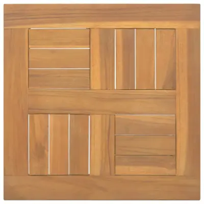 vidaXL Kvadratna mizna plošča 40x40x2,5 cm trdna tikovina