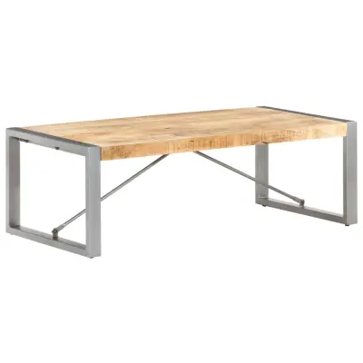vidaXL Klubska mizica 120x60x40 cm robusten mangov les