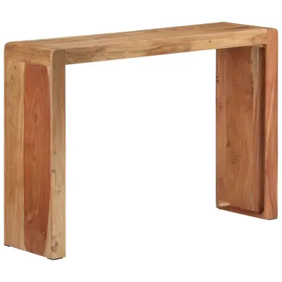 vidaXL Konzolna mizica 110x30x76 cm trden akacijev les