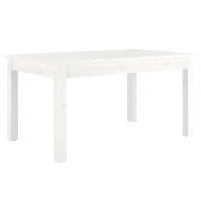 vidaXL Klubska mizica bela 80×50×40 cm trdna borovina