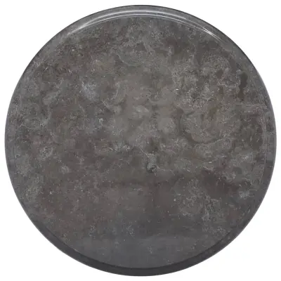 vidaXL Mizna plošča črna Ø 40x2,5 cm marmor
