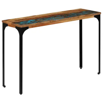 vidaXL Konzolna mizica 120x35x76 cm trden predelan les