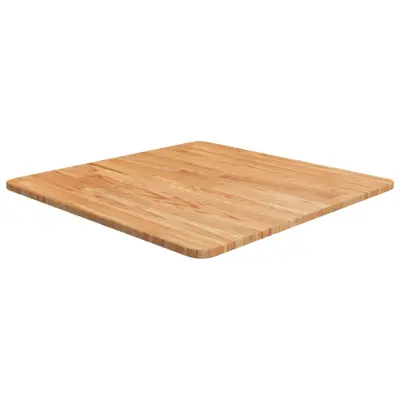 vidaXL Kvadratna mizna plošča sv. rjava 60x60x1,5 cm trdna hrastovina