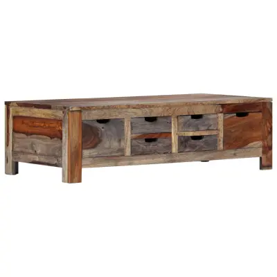 vidaXL Klubska mizica siva 100x50x30 cm trden palisander