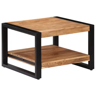 vidaXL Klubska mizica 60x60x40 cm trden akacijev les