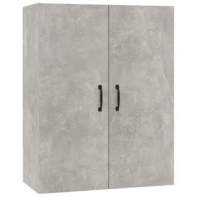 vidaXL Viseča omarica betonsko siva 69,5x34x90 cm inženirski les