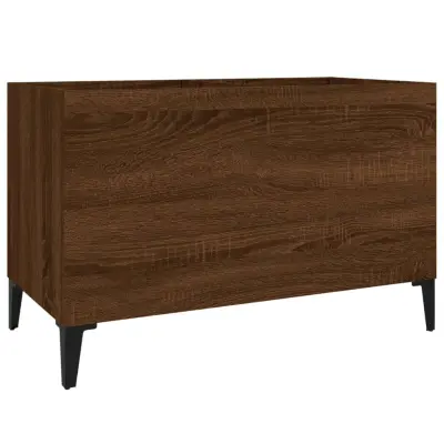 vidaXL Omarica za gramofonske plošče rjavi hrast 74,5x38x48cm inž. les