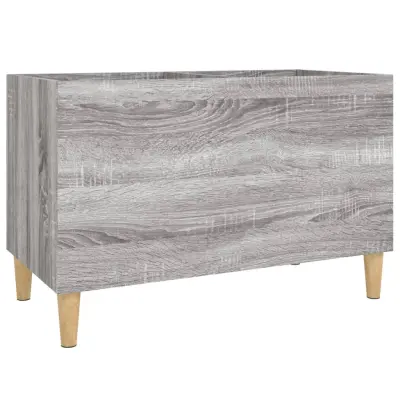 vidaXL Omarica za gramofonske plošče siva sonoma 74,5x38x48cm inž. les