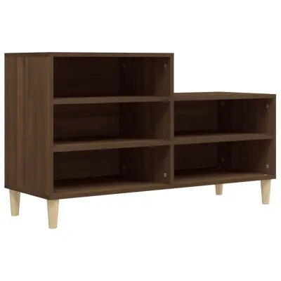 vidaXL Omarica za čevlje rjav hrast 102x36x60 cm inženirski les