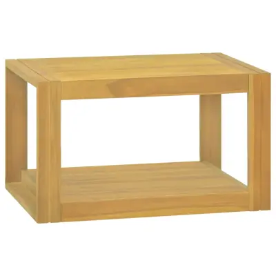 vidaXL Stenska kopalniška omarica 60x45x35 cm trdna tikovina