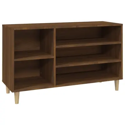 vidaXL Omarica za čevlje rjav hrast 102x36x60 cm inženirski les
